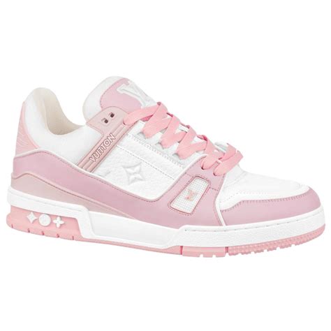 louis vuitton trainer sneaker pink